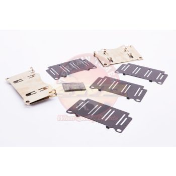   Terrain Tamer Féknyereg fékbetét rezgéscsillapító lemez készlet első S15+13A féknyereghez Toyota Landcruiser FZJ HDJ UZJ 100 FZJ HZJ 105 1998->