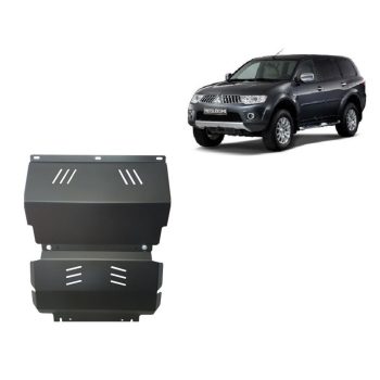   Mitsubishi Pajero Sport 2 2007-2025 SCUT Acél motor és hűtővédő lemez