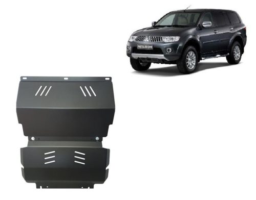Mitsubishi Pajero Sport 2 2007-2025 SCUT Acél motor és hűtővédő lemez