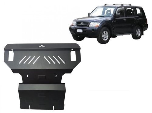 Mitsubishi Pajero 3 (V60, V70) 1999-2007 SCUT Acél motor és hűtővédő lemez