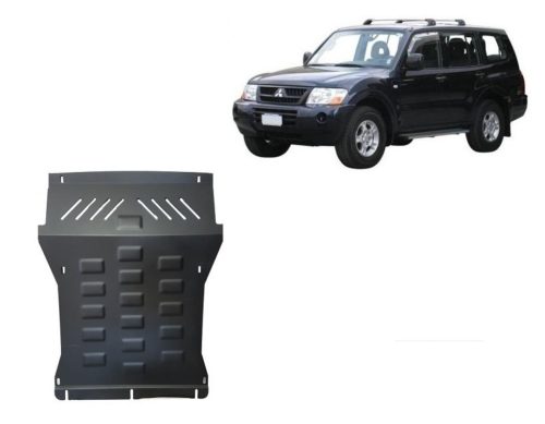 Mitsubishi Pajero 3 (V60, V70) Vers 2.0 1999-2007 SCUT Acél motor és hűtővédő lemez