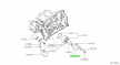 Nissan olajhűtőház vízcső 21308EB300