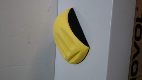 Novol Sun Csiszolóblokk sárga-fekete egyenes (150 mm-es körpapírhoz)