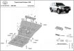 Toyota Land Cruiser J100 1998-2008 SCUT Acél motorvédő lemez