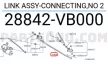 Ablaktörlő összekötő kar Nissan Patrol Y61 2000<