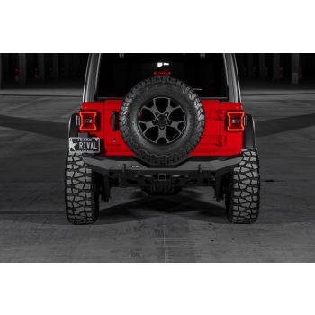   RIVAL4x4 alumínium hátsó lökhárító -Stubby-vonóhorog tartóval Jeep Wrangler JL 2017->