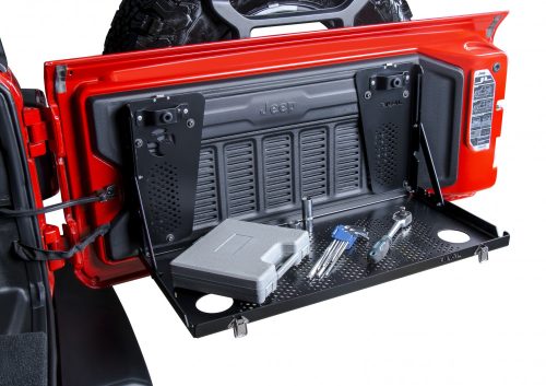 RIVAL4x4 alumínium hátsó ajtóra szerelhető asztal Jeep Wrangler JL 2018->