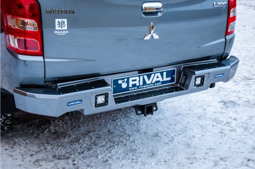 RIVAL4x4 alumínium hátsó lökhárító vonóhorog tartóval Mitsubishi L200 2015-2019