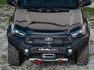 RIVAL4x4 alumínium első lökhárító csörlőtartós Toyota Hilux Rocco/Invincible 2021->