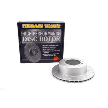   Terrain Tamer T/T fúrt és mart hűtött féktárcsa hátsó (kivéve 4.8L Efi benzines) Nissan Patrol Y60 1987-> Y61 1997->