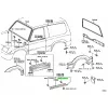 Toyota Landcruiser 90 díszléc patent 9046711105