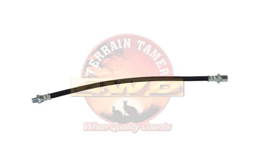 Terrain Tamer Flexibilis fékcső előre vagy hátra vagy főfékhenger (Hose Flexible Brake Front Or Rear Or Clutch Master Cylinder) Toyota Landcruiser BJ 40 42 45 FJ 40 45 55 HJ 45 1974-1984