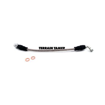   Terrain Tamer Fonott fékcső hátsó jobb oldali ABS nélküli modellhez (Braided Brake Hose Rear R/H Without Abs) Toyota Landcuriser VDJ 76 78 79 2007-2012