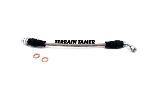 Terrain Tamer Fonott fékcső hátsó jobb oldali ABS-el és VSC-vel szerelt modellekhez ( Braided Brake Hose Rear R/H Suits Abs & Vsc) Toyota Landcruiser VDJ 76 78 79 2012->