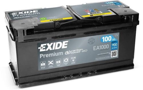 Exide Premium EA1000 100Ah/900A akkumulátor - jobb pozitív