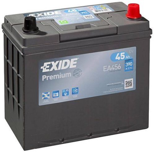 Exide Premium EA456 45Ah/390A akkumulátor - jobb pozitív