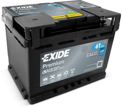 Exide Premium EA612 61Ah/600A akkumulátor - jobb pozitív