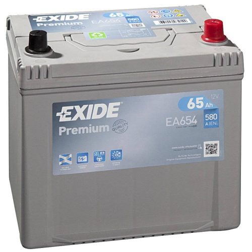 Exide Premium EA654 65Ah/580A akkumulátor - jobb pozitív