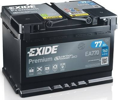 Exide Premium EA770 77Ah/760A akkumulátor- jobb pozitív