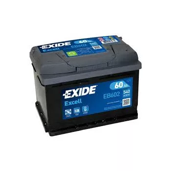 Exide Excell EB602 60Ah/540A akkumulátor - jobb pozitív