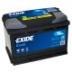 Exide Excell EB741 74Ah/680A akkumulátor - bal pozitív