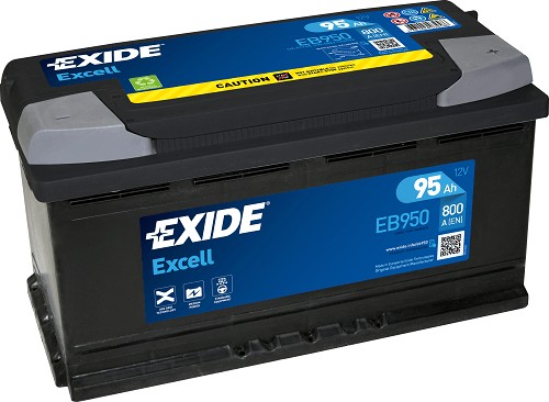 Exide Exell EB950 95Ah/800A akkumulátor - jobb pozitív