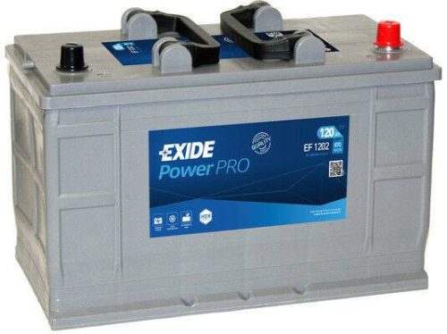 Exide Power Pro EF1202 120Ah/870A teherautó akkumulátor - jobb pozitív