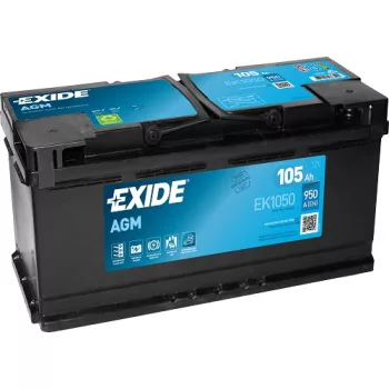   Exide AGM EK1050 105Ah/950A Start-Stop akkumulátor - jobb pozitív