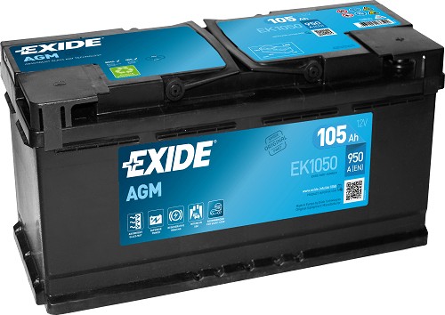 Exide AGM EK1050 105Ah/950A Start-Stop akkumulátor - jobb pozitív