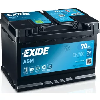   Exide AGM EK700 70Ah/760A Start-Stop akkumulátor - jobb pozitív