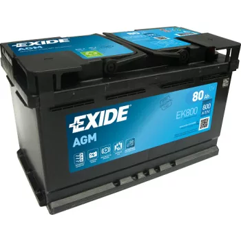   Exide AGM EK800 80Ah/800A Start-Stop akkumulátor - jobb pozitív