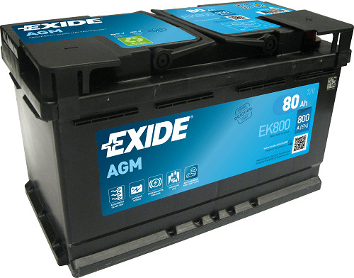 Exide AGM EK800 80Ah/800A Start-Stop akkumulátor - jobb pozitív