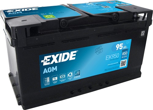 Exide AGM EK950 95Ah/850A Start-Stop akkumulátor - jobb pozitív