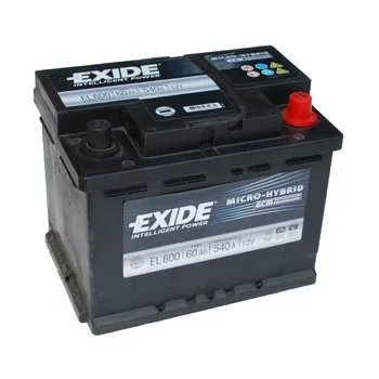  Exide Intelligen Power EL600 60Ah/640A Start-Stop akkumulátor - jobb pozitív