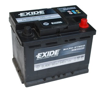 Exide Intelligen Power EL600 60Ah/640A Start-Stop akkumulátor - jobb pozitív