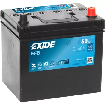   Exide EFB EL604 60Ah/520A Start-Stop akkumulátor - jobb pozitív