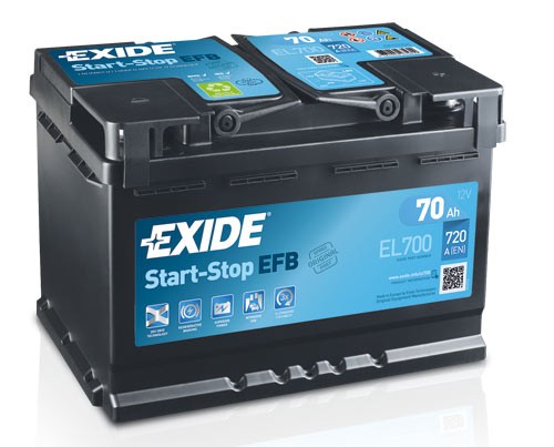 Exide EFB 70Ah/720A Start-Stop akkumulátor - jobb pozitív