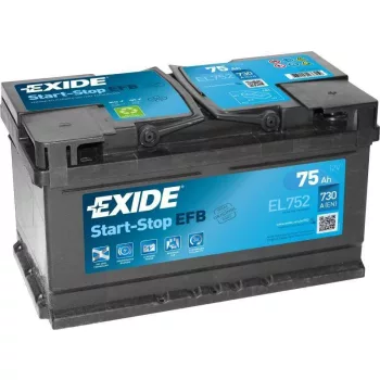   Exide EFB EL752 75Ah/730A Start-Stop akkumulátor - jobb pozitív