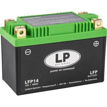 Landport LFP14 12V 48 Wh/240A lithium akkumulátor - jobb pozitív