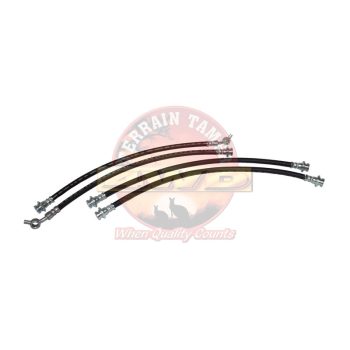   Terrain Tamer Fékcső készlet első és hátsó 50 mm-el hosszabb, mint a gyári (Hose Kit Brake Front And Rear 50Mm Longer Than Original) Nissan Navara D40 2006->