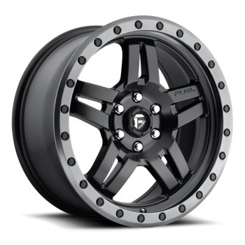   Alumínium felni 15x8 ET-18 5x114.3 D557 Anza Matte Black GUN Metal Ring Fuel