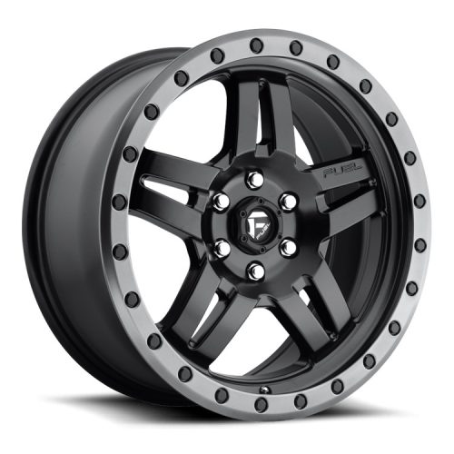 Alumínium felni 15x8 ET-18 5x114.3 D557 Anza Matte Black GUN Metal Ring Fuel