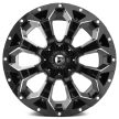 Alumínium felni 17x9 ET-12 5x127/5x114.3 D576 Assault Gloss Black Milled Fuel