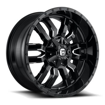   Alumínium felni 22x9.5 ET20 8x165.1 D595 Sledge Gloss Black Milled Fuel