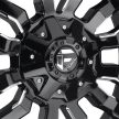 Alumínium felni 18x8 ET35 5x114.3/5x120 D596 Sledge Matte Black/Gloss Black Lip Fuel