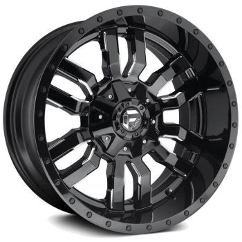   Alumínium felni 18x8 ET35 5x127/5x110 D596 Sledge Matte Black/Gloss Black Lip Fuel