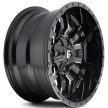 Alumínium felni 18x8 ET35 5x127/5x110 D596 Sledge Matte Black/Gloss Black Lip Fuel