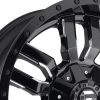   Alumínium felni 18x8 ET35 5x127/5x110 D596 Sledge Matte Black/Gloss Black Lip Fuel