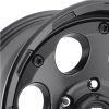   Alumínium felni 17x9 ET-12 5x127 D608 Enduro Matte Black Fuel