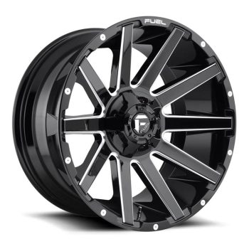   Alumínium felni 20x10 ET-19 6x135/6x139,7 D615 Contra Gloss Black Milled Fuel